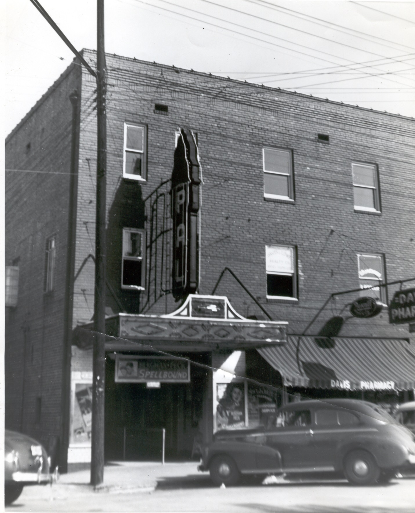 The outside of The PAL theatre in the 1920s